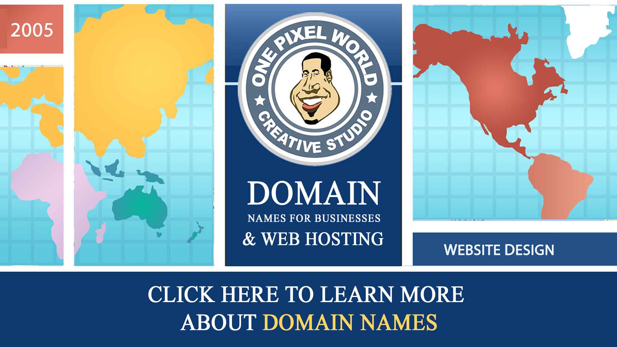 Learn more about Domains Name and Web hosting with One Pixel World