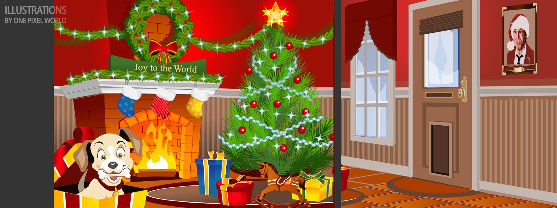 animated christmas tree with presents